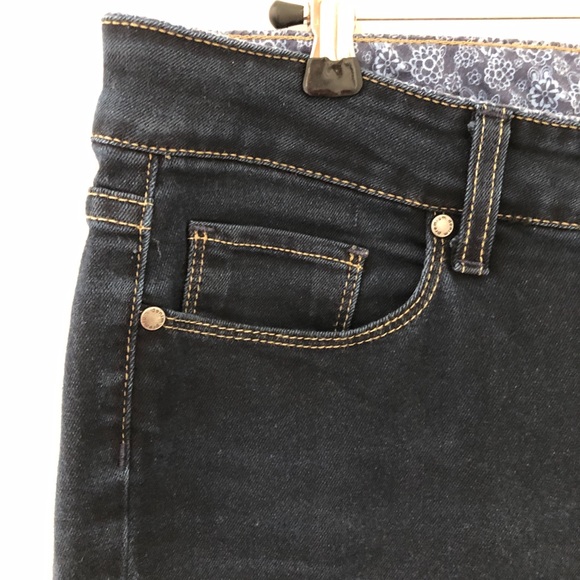 Paige Dark Blue Stretchy Skinny Jeans - Picture 5 of 10